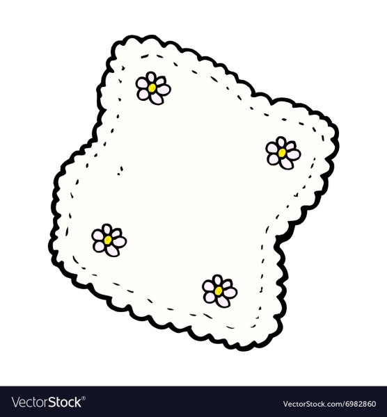 Носовой платок на белом фоне