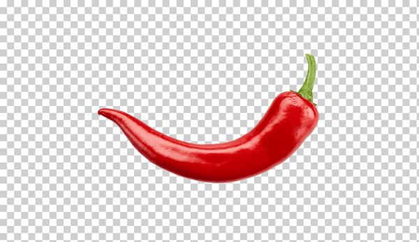 Красный перец без фона