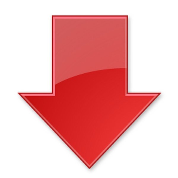 Красная стрелка вниз