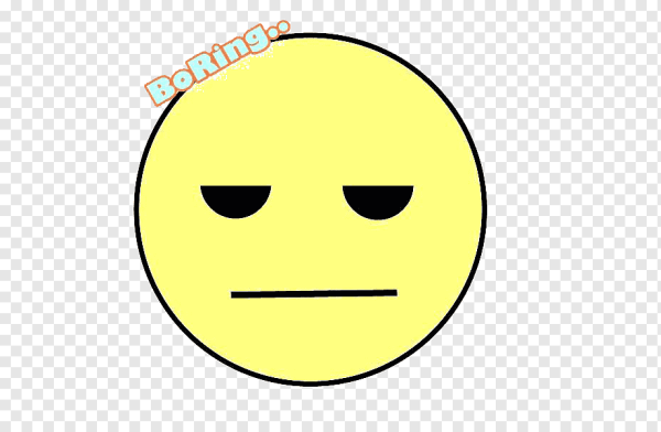 Скучный смайлик