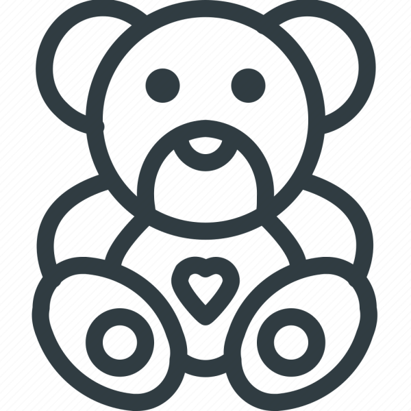 Плюшевый мишка значок