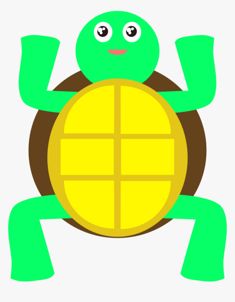 Желтая черепаха рисунок