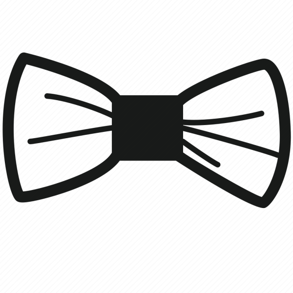 Бабочка галстук рисунок контур