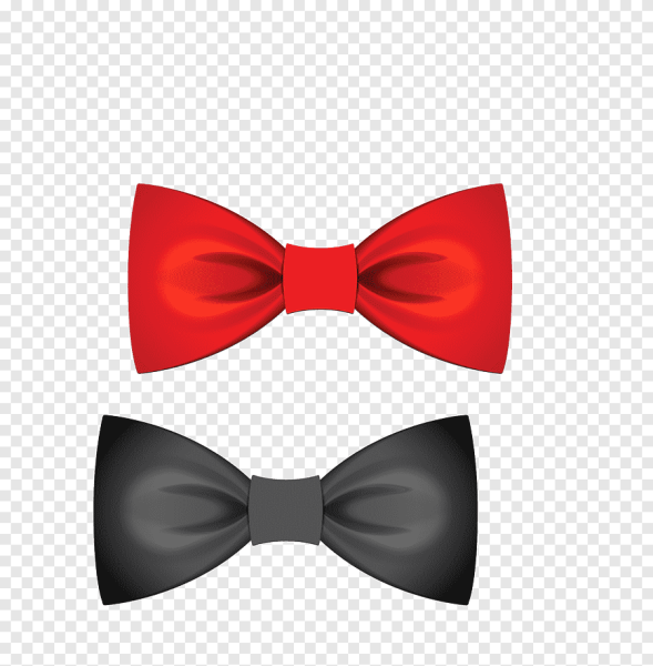 Красный бант бабочка