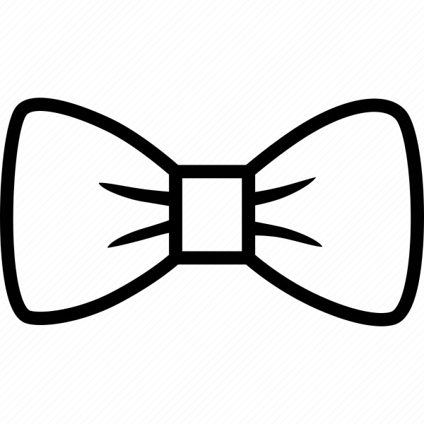 Галстук бабочка трафарет