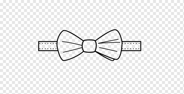 Макет галстук бабочка