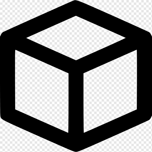 Пиктограмма куб скругленный