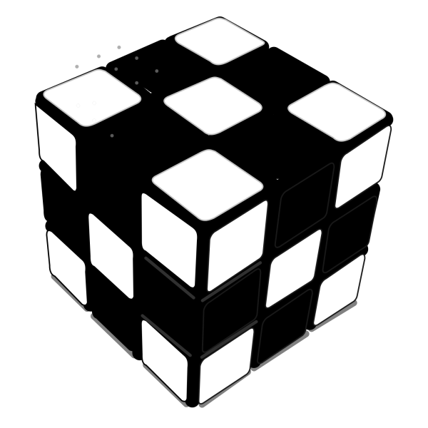 Кубик рубик белый