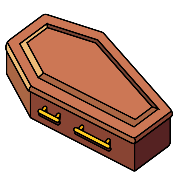 Смайлик эмодзи гроб