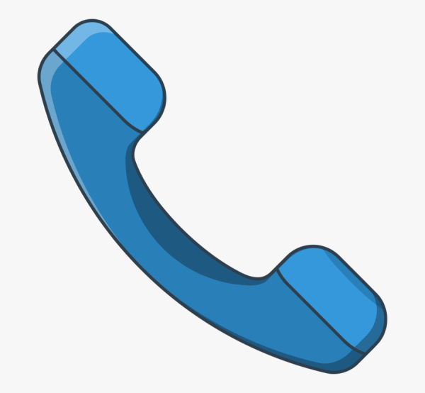 Синяя телефонная трубка