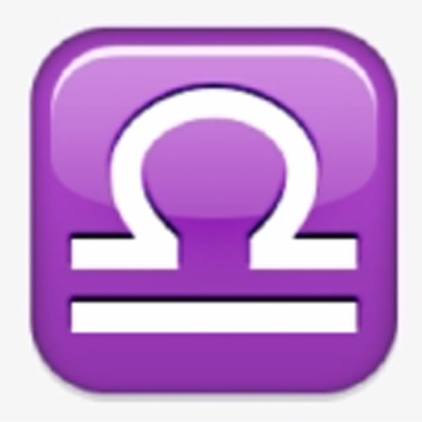 Весы знак зодиака смайлик