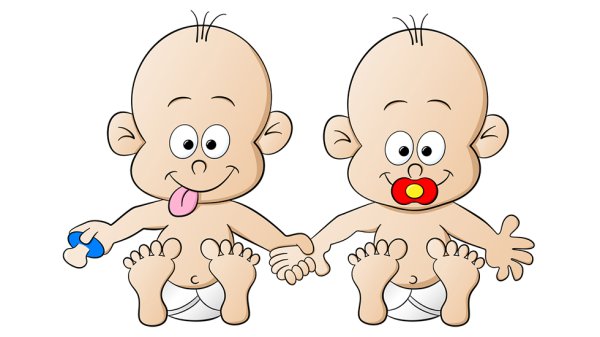 Близнецы смешной рисунок