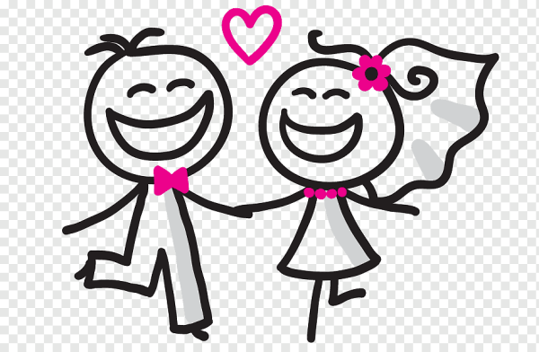 Человечки жених и невеста