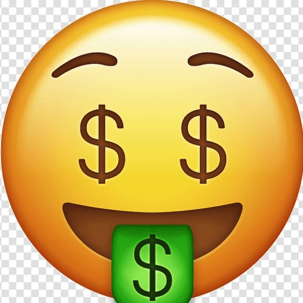 Смайл с деньгами в глазах