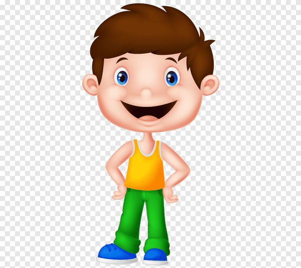 Улыбающийся мальчик мультяшный