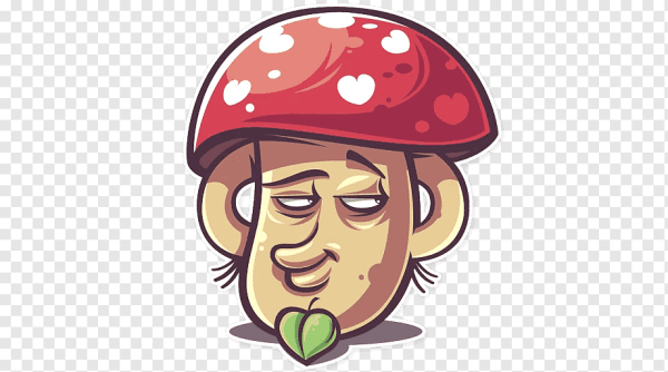 Стикер грибочек кучерявый