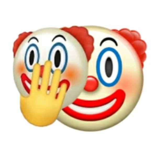 Смайлик снимает маску клоуна