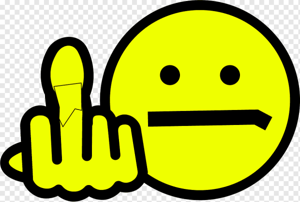 Смайлик средний палец