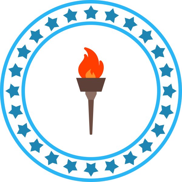 Олимпийский огонь иконка