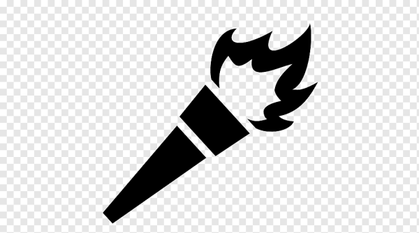 Факел трафарет