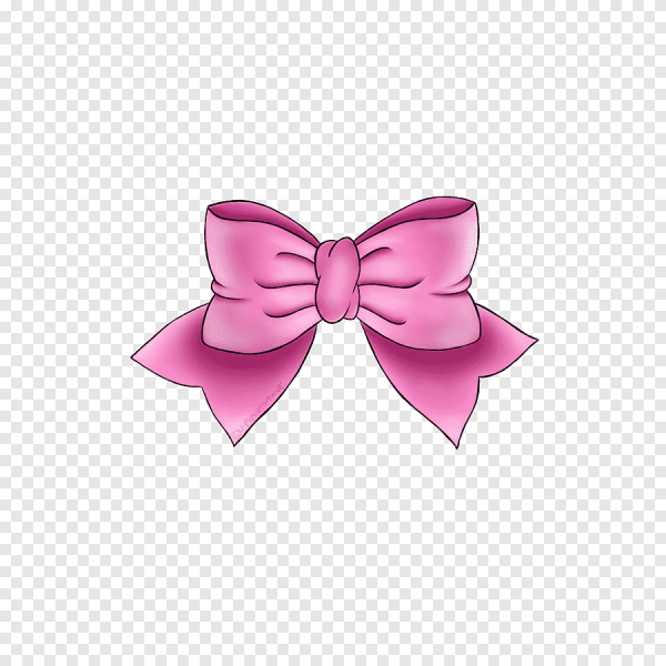 Розовый бантик