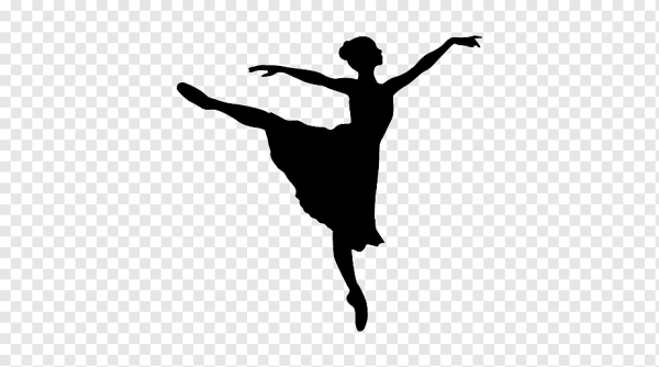 Силуэт балерины в полный рост