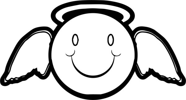 Счастливый смайлик раскраска