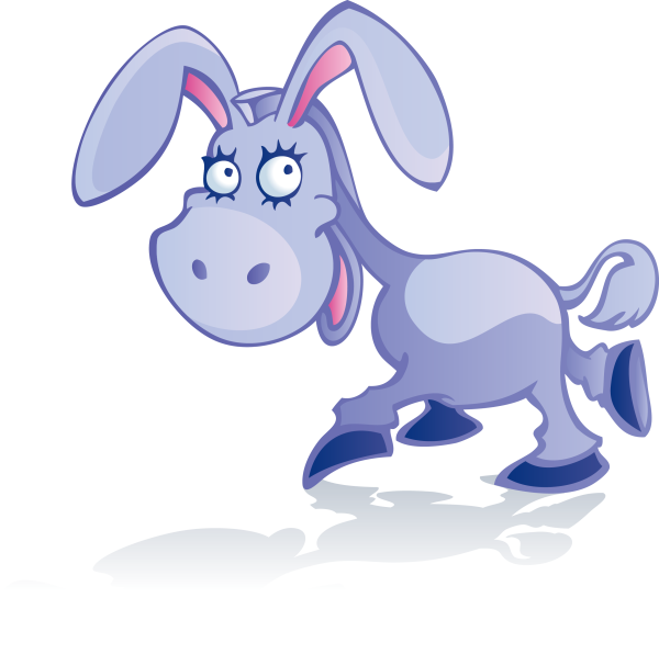 Ослик мультяшный