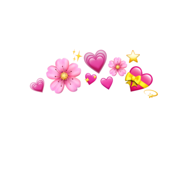 Стикер сердечко на прозрачном фоне