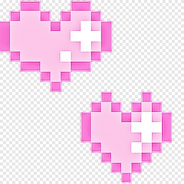 Пиксельные сердечки для фотошопа