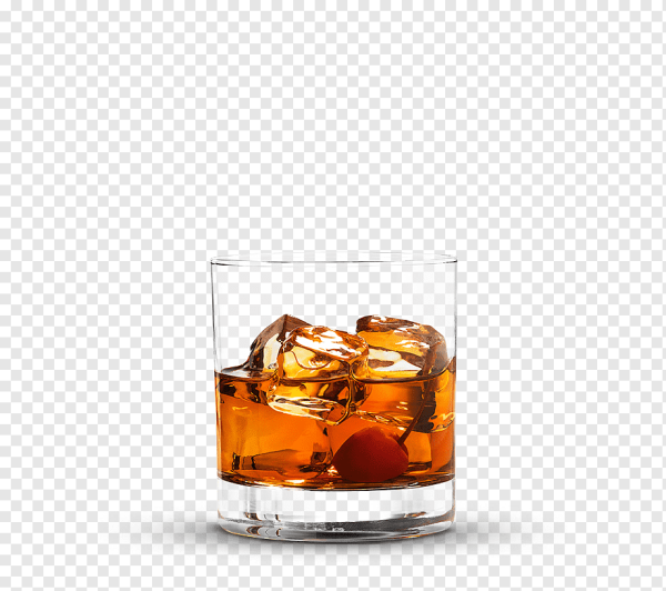Стакан виски со льдом