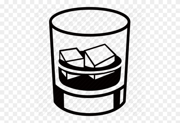 Стакан виски вектор