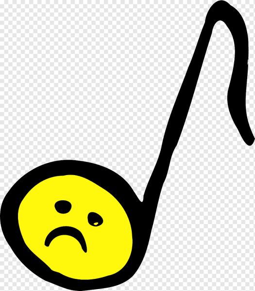 Веселые нотки на прозрачном фоне