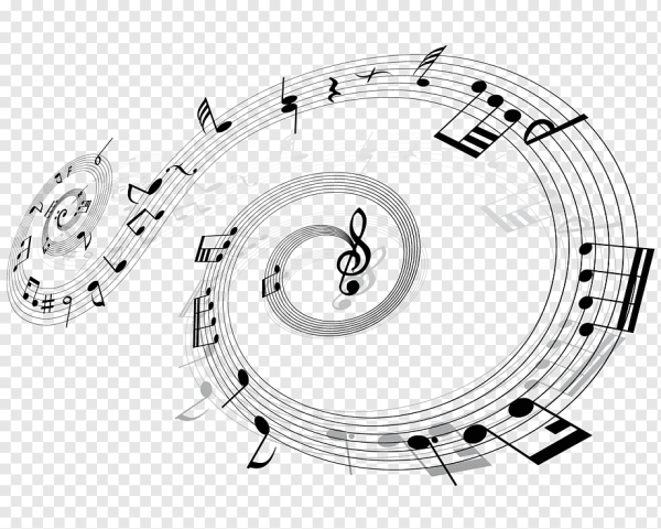 Музыкальные картинки на прозрачном фоне