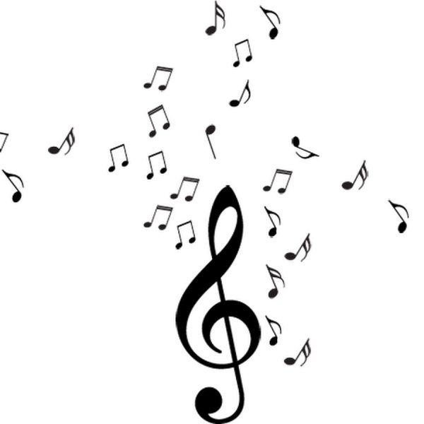 Ноты на прозрачном фоне для фотошопа