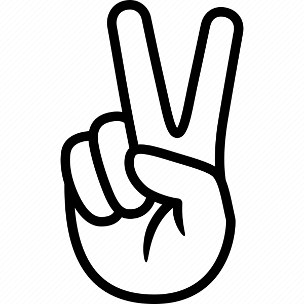 Пиктограмма два пальца