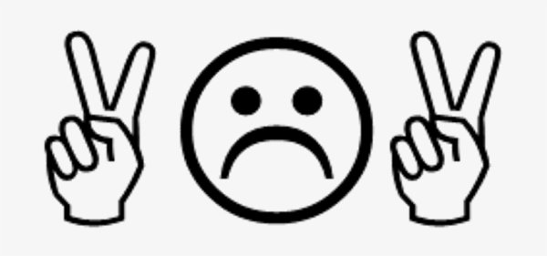 Эмодзи поднятая рука