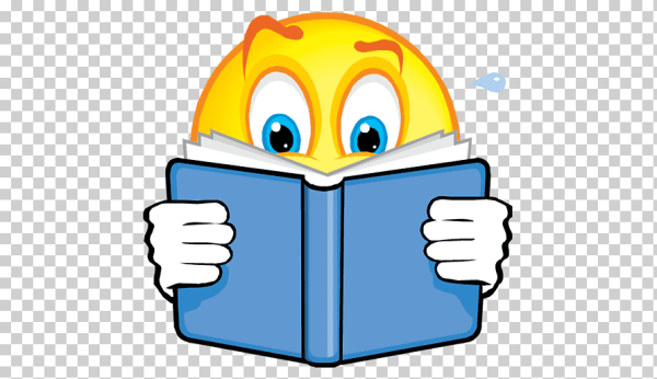 Смайлик с книжкой