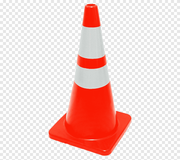 Конус сигнальный, оранжевый