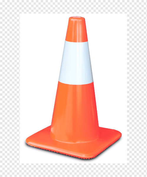 Конус на белом фоне