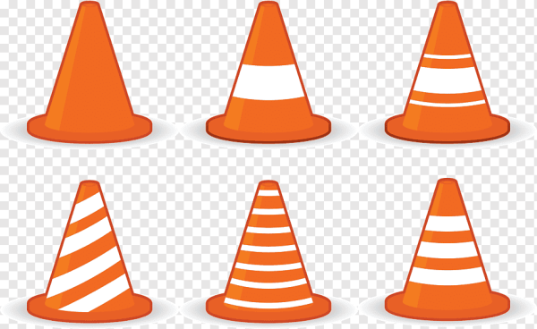 Конус черно белый