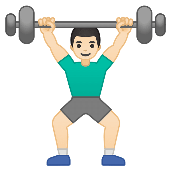 Силач со штангой