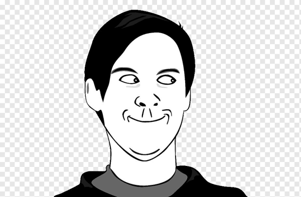 Мем Тоби Магуайр улыбается