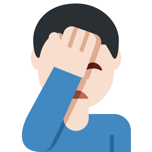 Смайл закрывающий лицо рукой