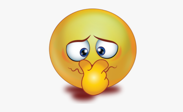 Зеленый смайлик тошнит