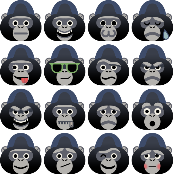 ЭМОДЖИ айфон горилла