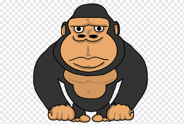 Горилла мультяшная