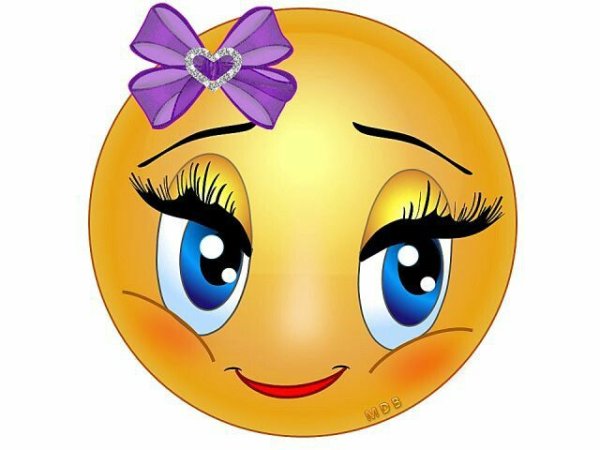 Смайлик девочка
