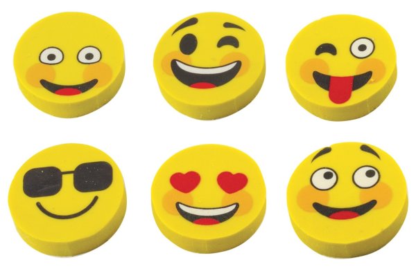 Набор ластиков смайлы