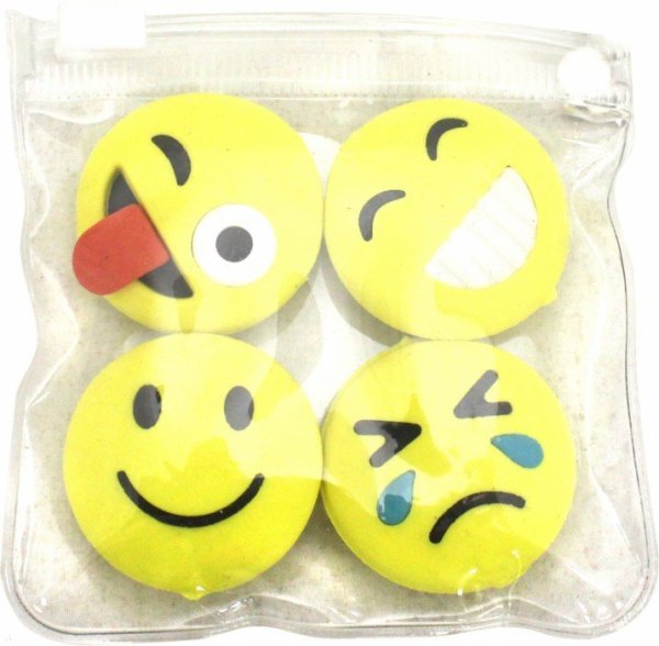 Набор ластиков смайлы